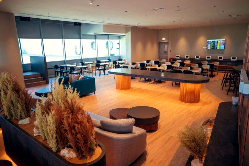 Business lounge seating area