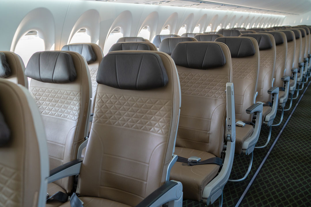 Cyprus Airways Airbus A220 cabin