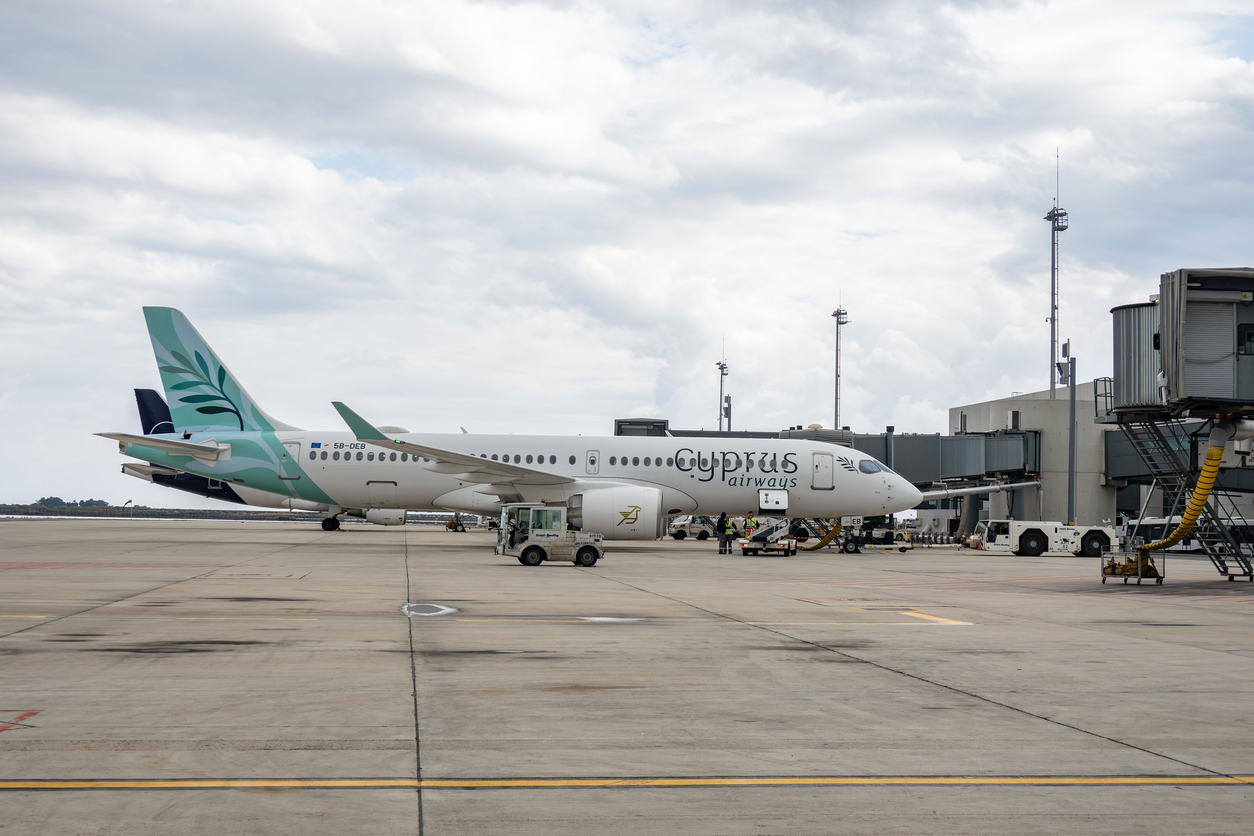 Cyprus Airways aircraft on stand